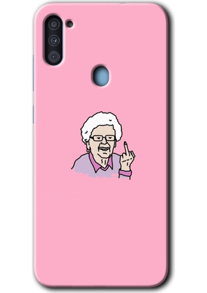 Samsung Galaxy A11 Kılıf Hd Desen Baskılı Arka Kapak - Bad Grandmother