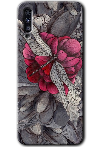 Samsung Galaxy A30S Kılıf Hd Desen Baskılı Arka Kapak - Kelebek Ömrü