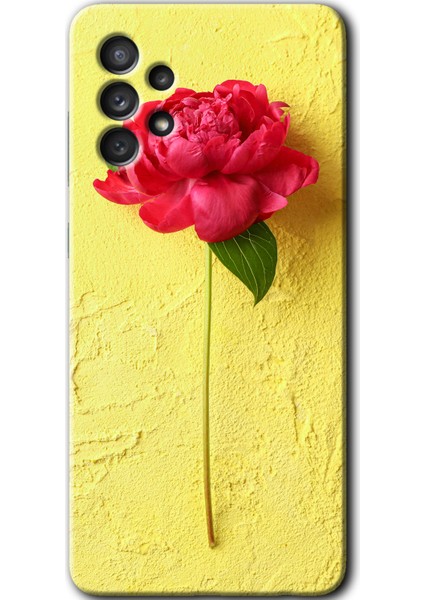Samsung Galaxy A52S Kılıf Hd Desen Baskılı Arka Kapak - Kırmızı Gül