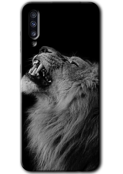 Samsung Galaxy A70S Kılıf Hd Desen Baskılı Arka Kapak - Lion