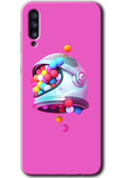 Samsung Galaxy A50 Kılıf Hd Desen Baskılı Arka Kapak - Uzay Başlığı