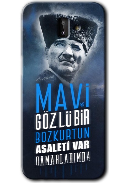 Samsung Galaxy J6 Plus Kılıf Hd Desen Baskılı Arka Kapak - Bozkurt Atatürk