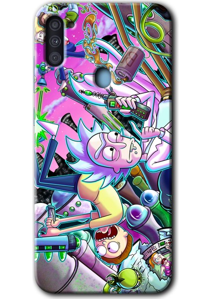 Samsung Galaxy M11 Kılıf Hd Desen Baskılı Arka Kapak - Graffiti Çizgi Film