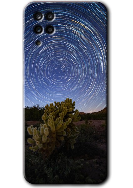 Samsung Galaxy M12 Kılıf Hd Desen Baskılı Arka Kapak - Eclipse Sky