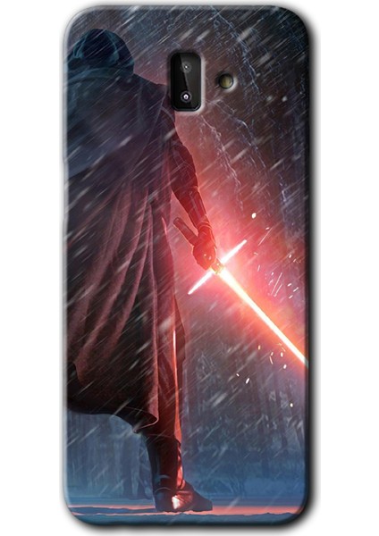 Samsung Galaxy J8 Kılıf Hd Desen Baskılı Arka Kapak - Kylo Ren