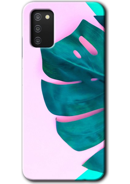 Samsung Galaxy A02S Kılıf Hd Desen Baskılı Arka Kapak - 3D Yaprak