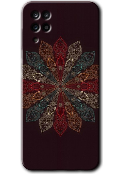 Samsung Galaxy M12 Kılıf Hd Desen Baskılı Arka Kapak - Mandala Flower Wal