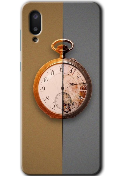 Samsung Galaxy A02 Kılıf Hd Desen Baskılı Arka Kapak - Clocks Artwork