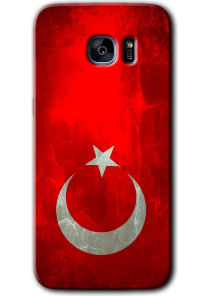 Samsung Galaxy S7 Edge Kılıf Hd Desen Baskılı Arka Kapak - Albayrak