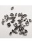 7X15 (1.5cm) Kasalı Dikme Cam Taş Siyah Kasa Gri Taş 50 Adet 1