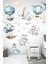 Sevimli Uçan Balonlar Bulutlar ve Hayvanlar Çocuk Bebek Odası Sticker Seti 1