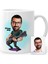 Kişiye Özel Gitarist Karikatür Beyaz Kupa Bardak - 1 1