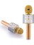 Karaoke Mikrofon Bluetooth Hoparlör USB Sd Kart ve Aux Girişli - Gold 1