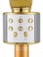 Karaoke Mikrofon Bluetooth Hoparlör USB Sd Kart ve Aux Girişli - Gold 5