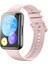 Huawei Watch Için 2 Düz Renkli Silikon Izleme Bandı Pembe (Yurt Dışından) 3
