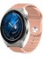 Huawei Watch Için Gt3 Pro 43MM 20MM Oluklu Silikon Saat Bandı Kum Pembesi (Yurt Dışından) 3