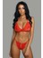 Kadın Kırmızı Dantelli Seksi Sütyen Takımı 1