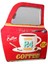Dekoratif Coffee Temalı Kırmızı Araba Kapısı Ayna Hediyelik 3