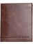 Çok Bölmeli Dikey Antik Kahverengi Deri Erkek Cüzdanı 1