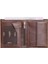 Çok Bölmeli Dikey Antik Kahverengi Deri Erkek Cüzdanı 2