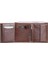 Çok Bölmeli Dikey Antik Kahverengi Deri Erkek Cüzdanı 4