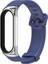 Xiaomi Mi Band 3/4/5/6 Midnight Blue+Gümüş Için Silikon Saat Band (Yurt Dışından) 1