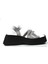 Özgençshoes 311 Hakiki Deri Siyah & Beyaz & Yeşil Kalın Taban Kadın Sandalet 3