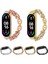 Xiaomi Mi Band 4/3 Gümüş Için Paslanmaz Ste Watch Band (Yurt Dışından) 4