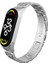 Xiaomi Mi Band 7 Silver Için Üç Kılıf Ste Watch Band (Yurt Dışından) 1