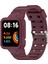 Xiaomi Poco Için Silikon Saat Bandını Watch Wine Red Watch (Yurt Dışından) 1