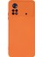 Caseworld Xiaomi Poco X4 Pro 5g Kapak Içi Kadife Kamera Korumalı Lansman Silikon Kılıf - Turuncu 1