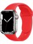 Apple Watch 42 mm - 44 mm Uyumlu Silikon Kordon Kayış - Kırmızı 1