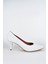 Candy Beyaz Kısa Topuklu Stiletto Ayakkabı 4