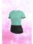 Kadın Su Yeşili Dri-Fit Kumaş Yürüyüş ve Koşu Için Konforlu Sıfır Yaka T-Shirt S-3xl 1