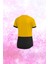 Kadın Sarı Dri-Fit Kumaş Sıfır Yaka Kısa Kol Konforlu T-Shirt S-3xl 2