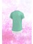 Kadın Su Yeşili Dri-Fit Kumaş Baskısız Yuvarlak Yaka Kısa Kol Regular Tshirt S-3xl 2