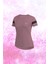 Kadın Gül Kurusu Dri-Fit Kumaş Spor Için Konforlu Kısa Kol T-Shirt S-3xl 1