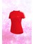 Kadın Kırmızı Dri-Fit Kumaş Yürüyüş ve Koşu Için Konforlu Sıfır Yaka T-Shirt S-3xl 1