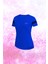 Kadın Mavi Dri-Fit Kumaş Yuvarlak Yaka Şık Konforlu Tshirt S-3xl 1