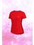 Büyük Beden Kadın Kırmızı Dri-Fit Kumaş Düz Konforlu Kısa Kol T-Shirt (4XL-10XL) 1