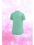 Büyük Beden Kadın Su Yeşili Dri-Fit Kumaş Baskısız Yuvarlak Yaka Kısa Kol T-Shirt (4XL-10XL) 2
