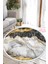 Mermer Desen Dijital Baskılı Kaymaz Yıkanabilir Yuvarlak Salon Halısı ve Mutfak Halısı NHY-HT-316 1