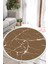 Dijital Baskılı Kaymaz Taban Yıkanabilir Yuvarlak Salon Halısı ve Mutfak Halısı NHY-HT-419 1