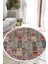 Patchwork Dijital Baskılı Kaymaz Yıkanabilir Yuvarlak Salon Halısı ve Mutfak Halısı NHY-SD-314 1