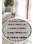 Modern Dijital Baskılı Kaymaz Yıkanabilir Yuvarlak Salon Halısı ve Mutfak Halısı NHY-SD-1015 1
