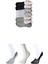 Siyah Gri ve Beyaz Kadın Babet Çorap 6 Çift 1