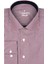 Erkek Kırmızı Slim Fit Çizgili Uzun Kollu Gömlek 1
