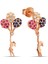 925 Ayar Gümüş Rose Balonlu Kız Küpe - K094701 1