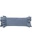 Fırfırlı Vintage İskandinav Uzun 40X100 Kırlent Yastık (Içi Dolgulu) Indigo Mavi 1