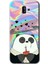 Samsung Galaxy J8 Kılıf Hd Desen Baskılı Arka Kapak - Milkshake Panda 1
